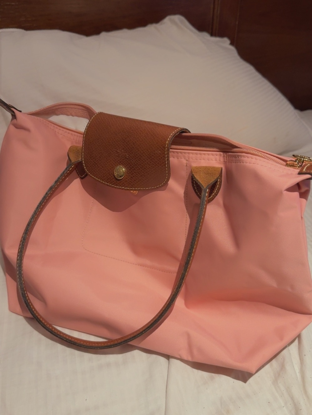 Longchamp Pink le pliage medium